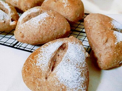 油、砂糖不使用!全粒粉胡桃パン